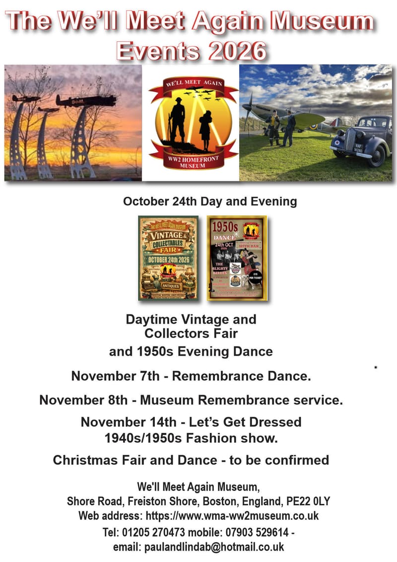 UPCOMING EVENTS. The Museum's Proprietors, Volunteers and Trustees are looking forward to your visit.