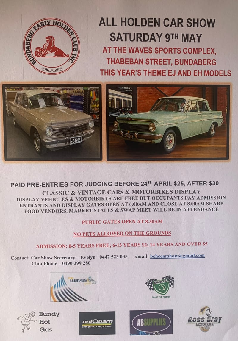 2026 ALL HOLDEN CAR SHOW (click here)