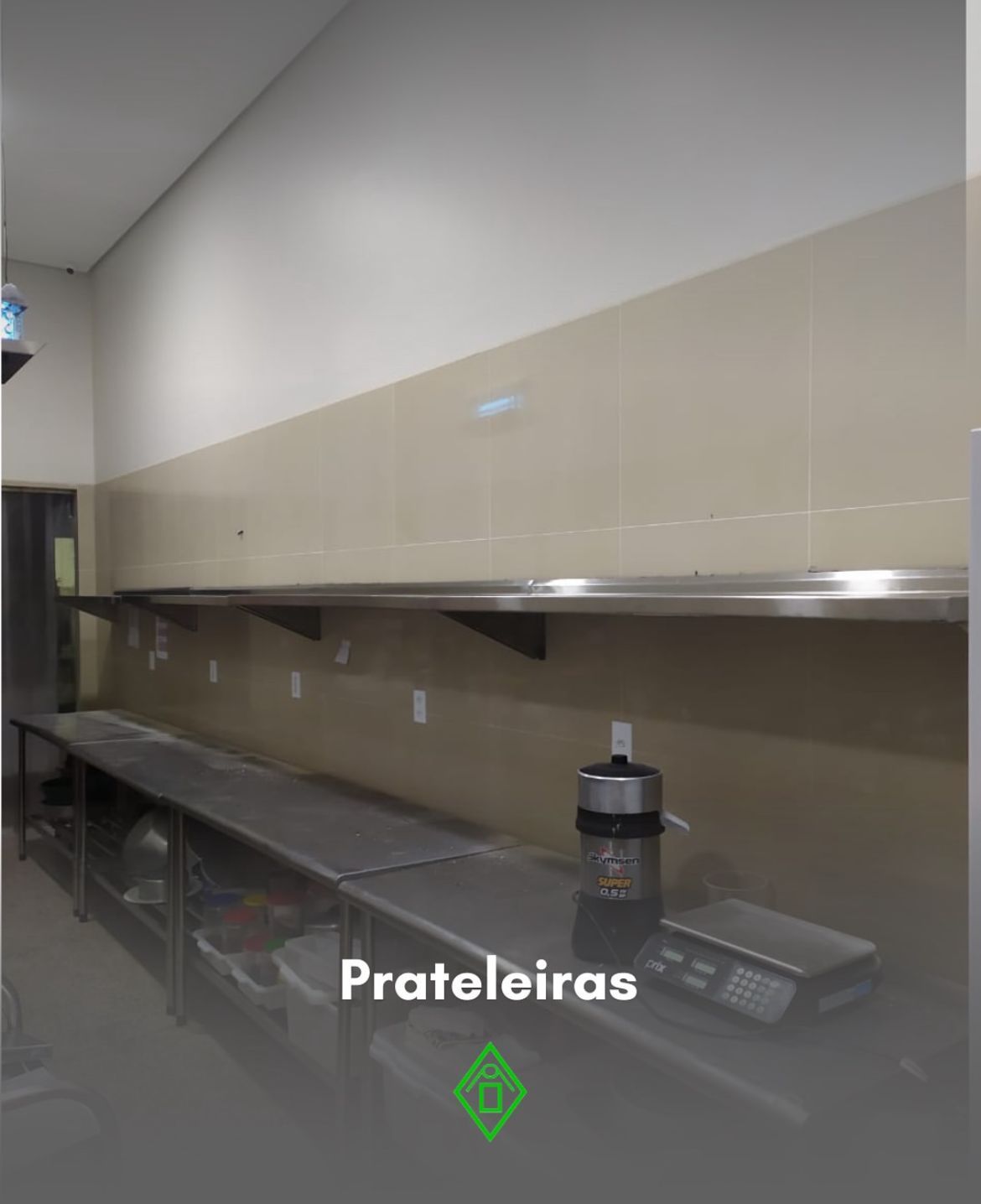 PRATELEIRA EM AÇO INOX 304