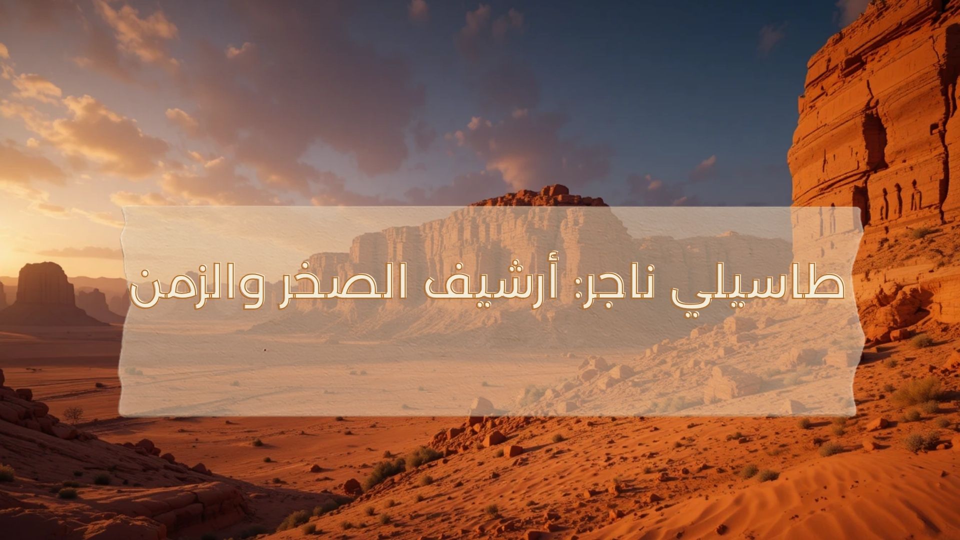 طاسيلي ناجر: أرشيف الصخر والزمن
