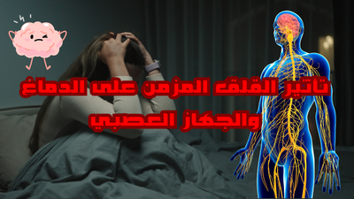 تأثير القلق المزمن على الدماغ والجهاز العصبي