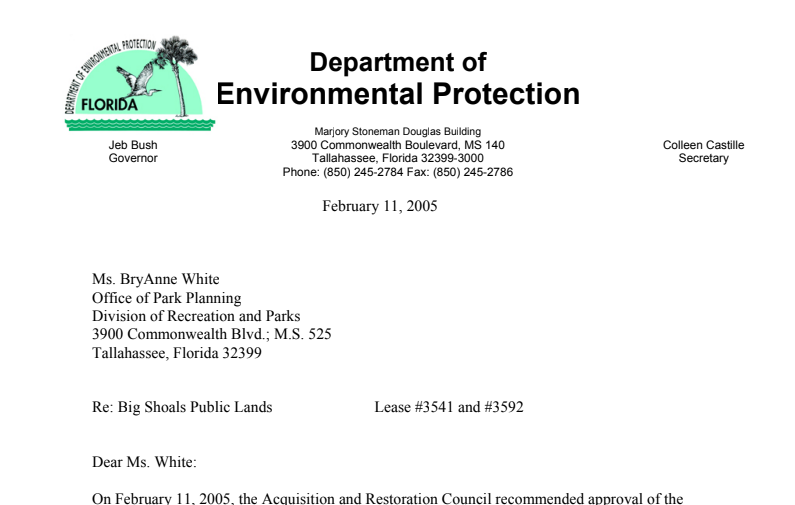 2005 Public Lands Management Plan