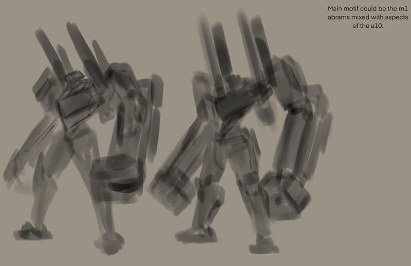 Character design for a personal series called "Millennium Knights"