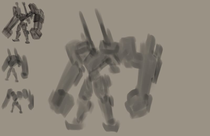 Character design for a personal series called "Millennium Knights"