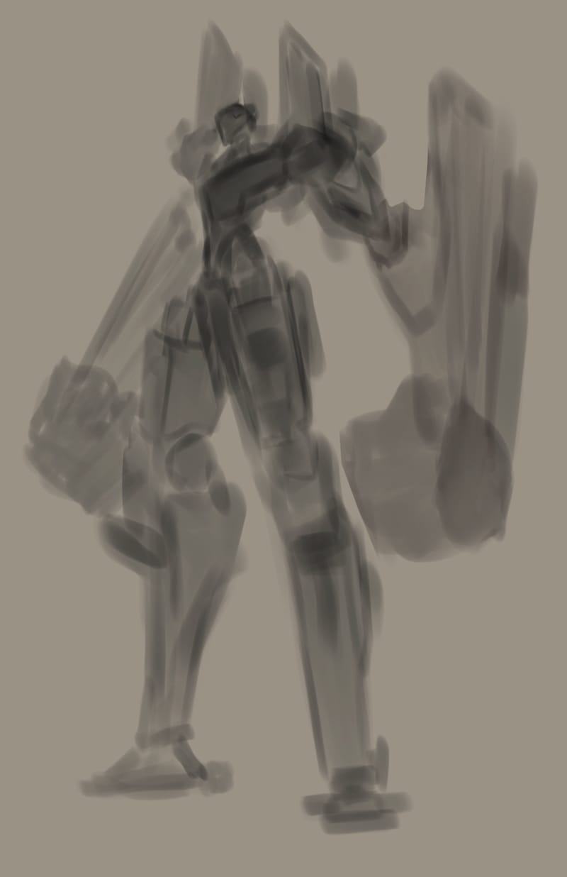 Character design for a personal series called "Millennium Knights"