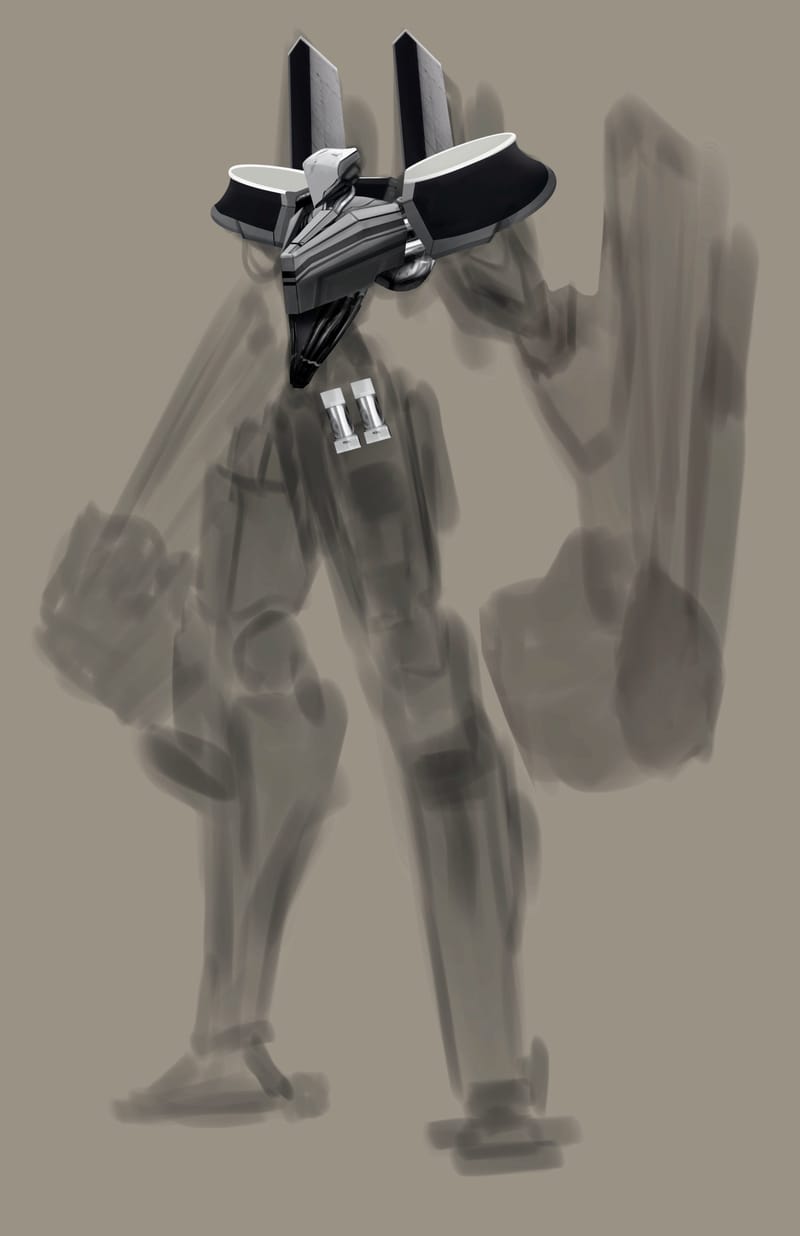 Character design for a personal series called "Millennium Knights"