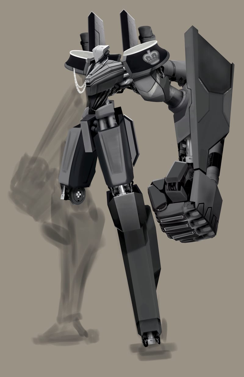 Character design for a personal series called "Millennium Knights"