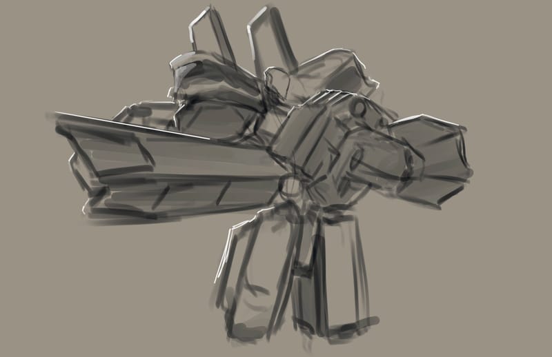 Character design for a personal series called "Millennium Knights"