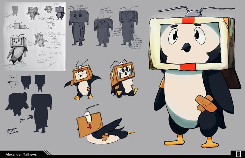 Designs to help break up the minutia of realism and anime styles. 