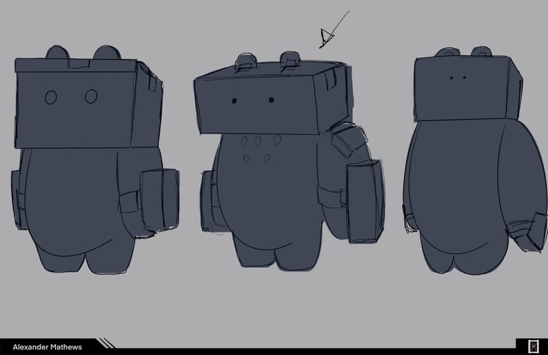 Designs to help break up the minutia of realism and anime styles. 