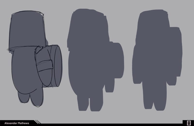 Designs to help break up the minutia of realism and anime styles. 