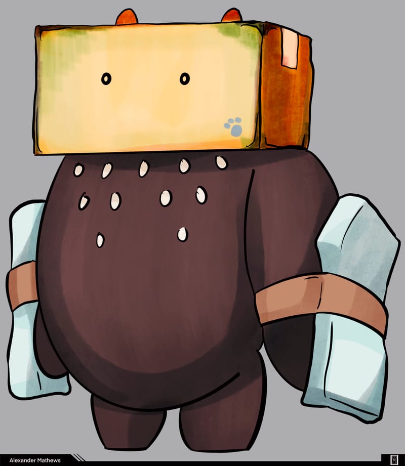 Designs to help break up the minutia of realism and anime styles. 