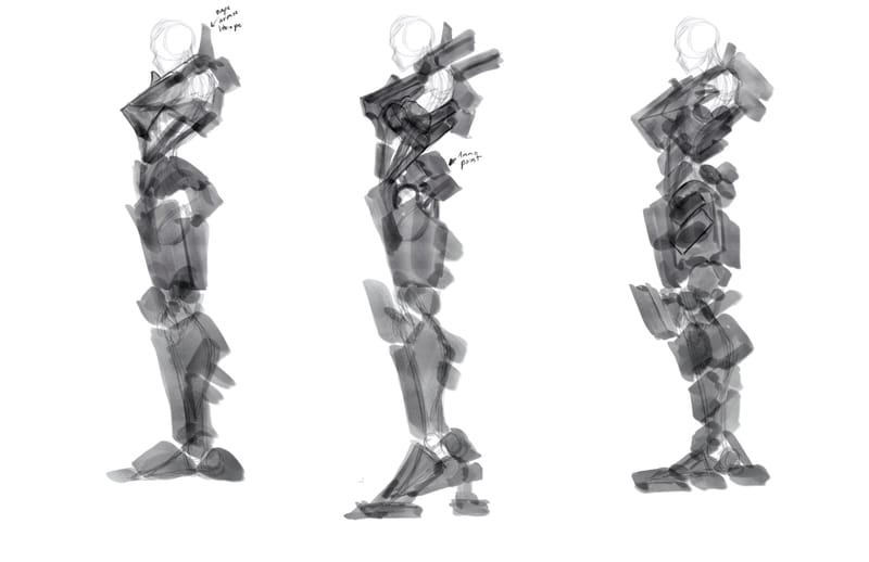 Character design for a personal series called "Millennium Knights"