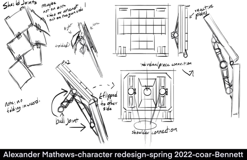 Character design for a personal series called "Millennium Knights"