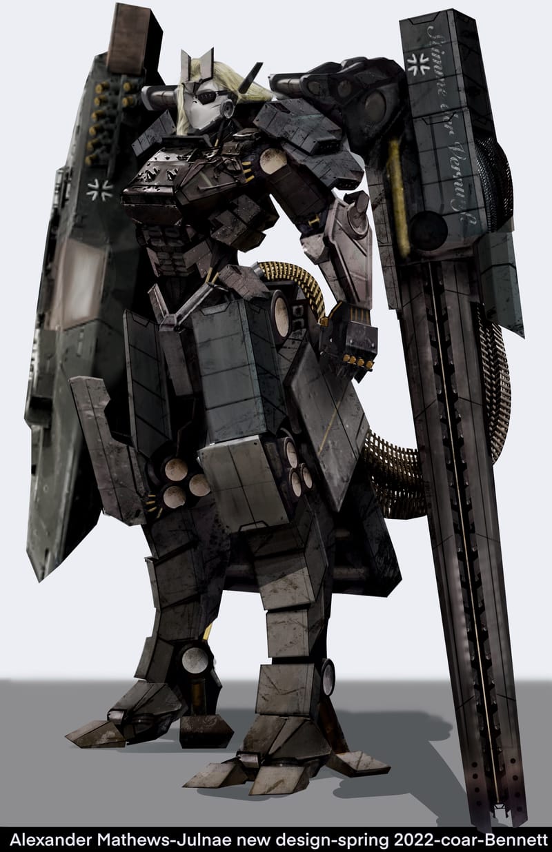 Character design for a personal series called "Millennium Knights"