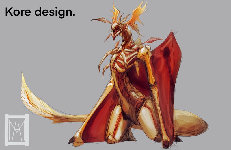 Character design for a personal series called "Millennium Knights"