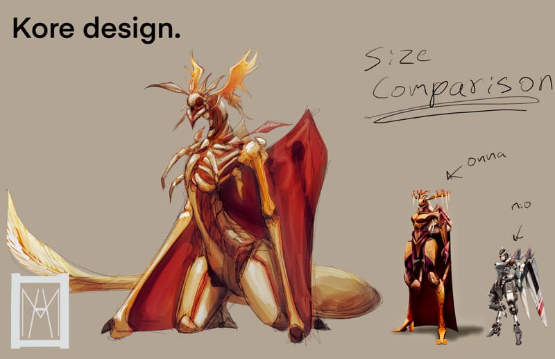 Character design for a personal series called "Millennium Knights"