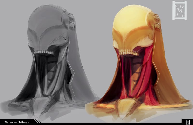 Character design for a personal series called "Millennium Knights"