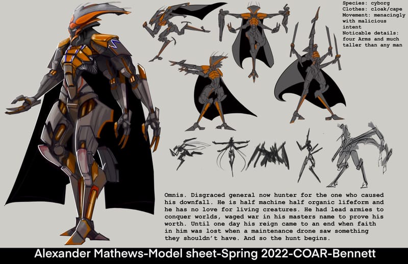 Designs and sketches made to try out any mech designs