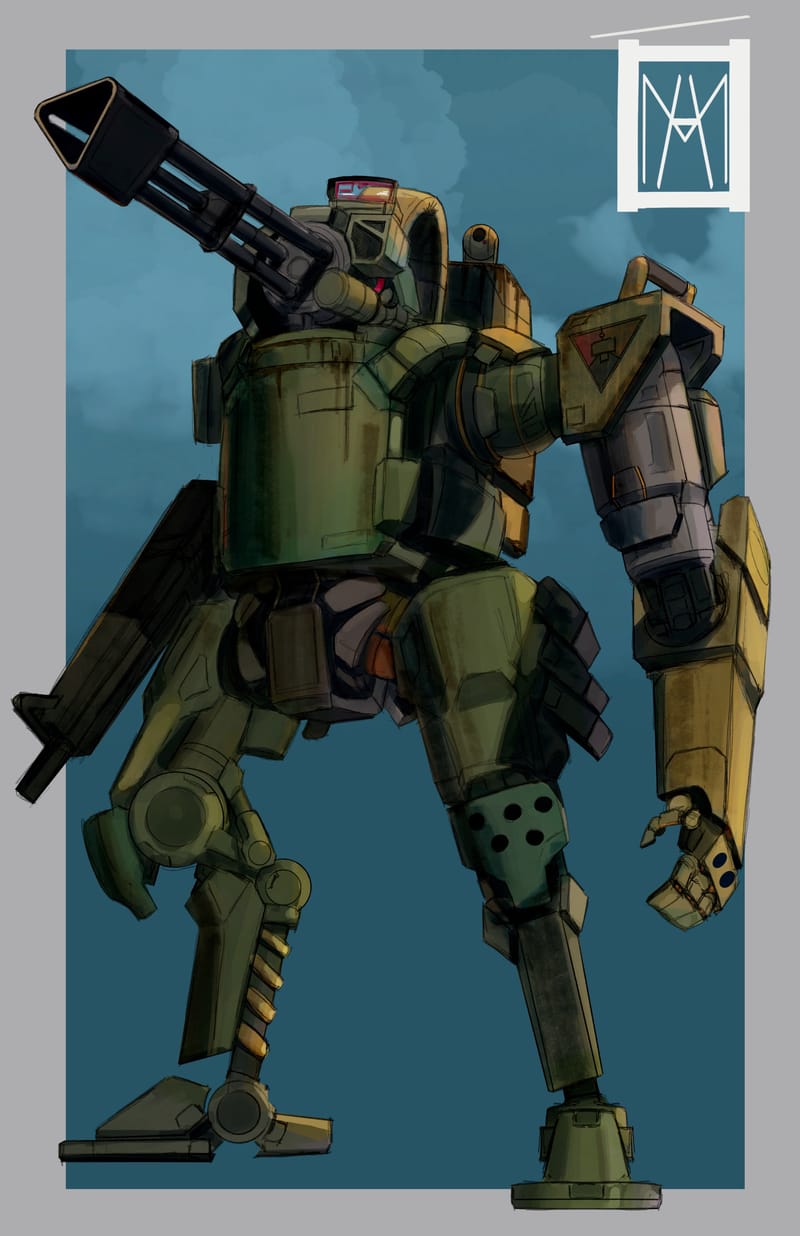 Designs and sketches made to try out any mech designs