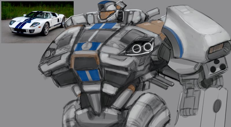 Designs and sketches made to try out any mech designs