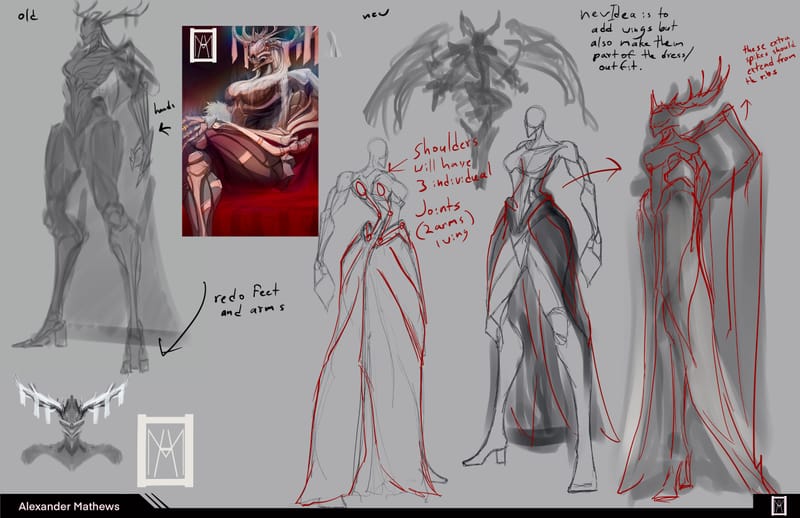 Character design for a personal series called "Millennium Knights"