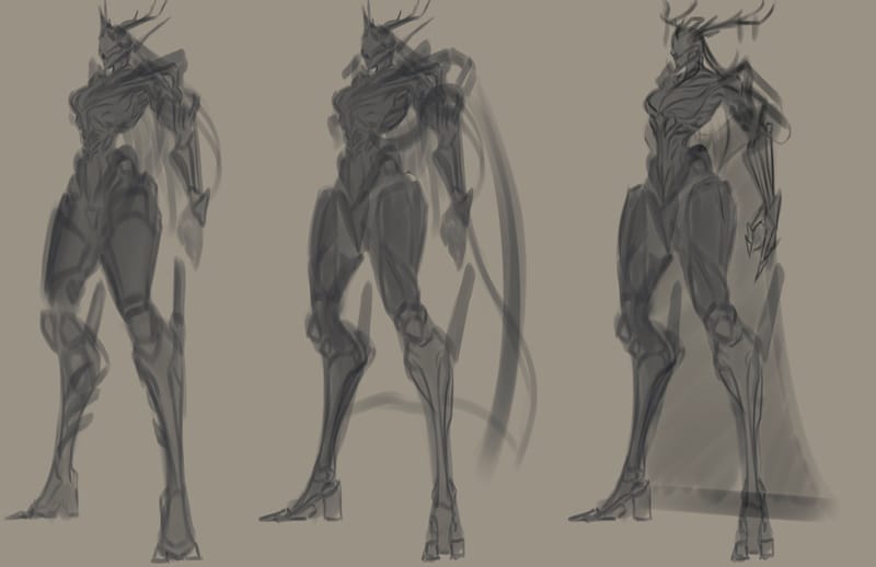 Character design for a personal series called "Millennium Knights"