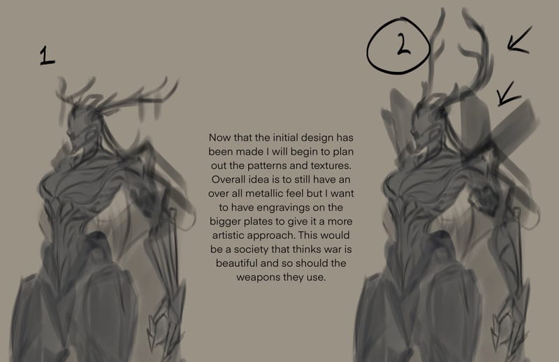 Character design for a personal series called "Millennium Knights"