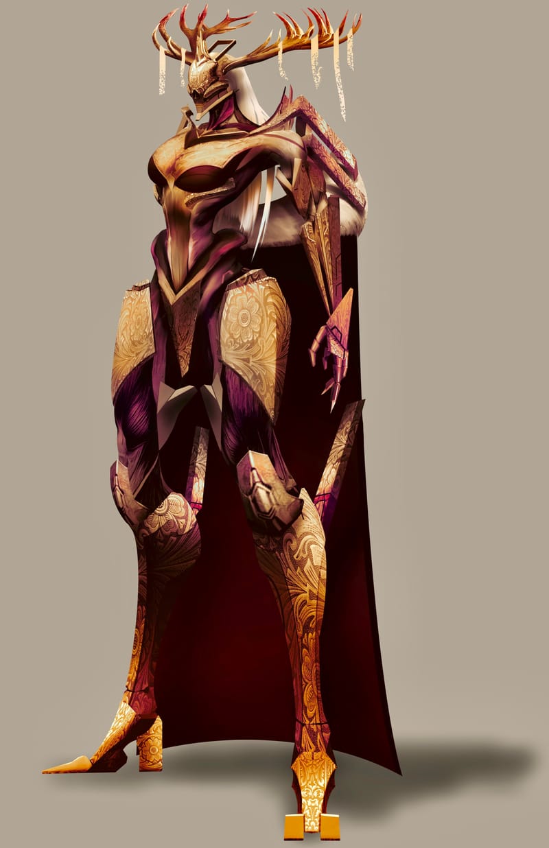 Character design for a personal series called "Millennium Knights"