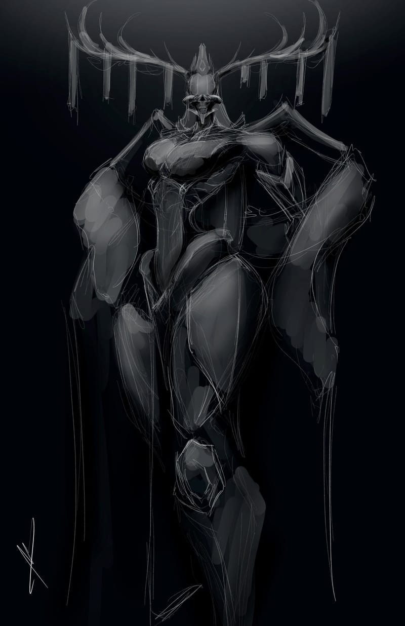 Character design for a personal series called "Millennium Knights"