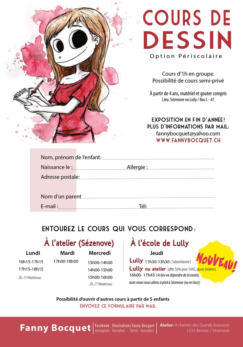 Inscriptions cours 26-27