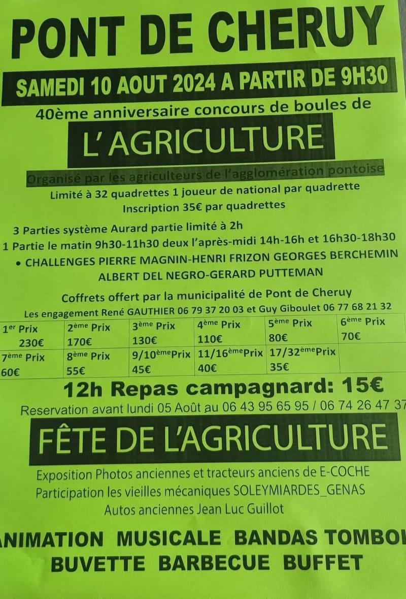 Concert pour le Concours de boule