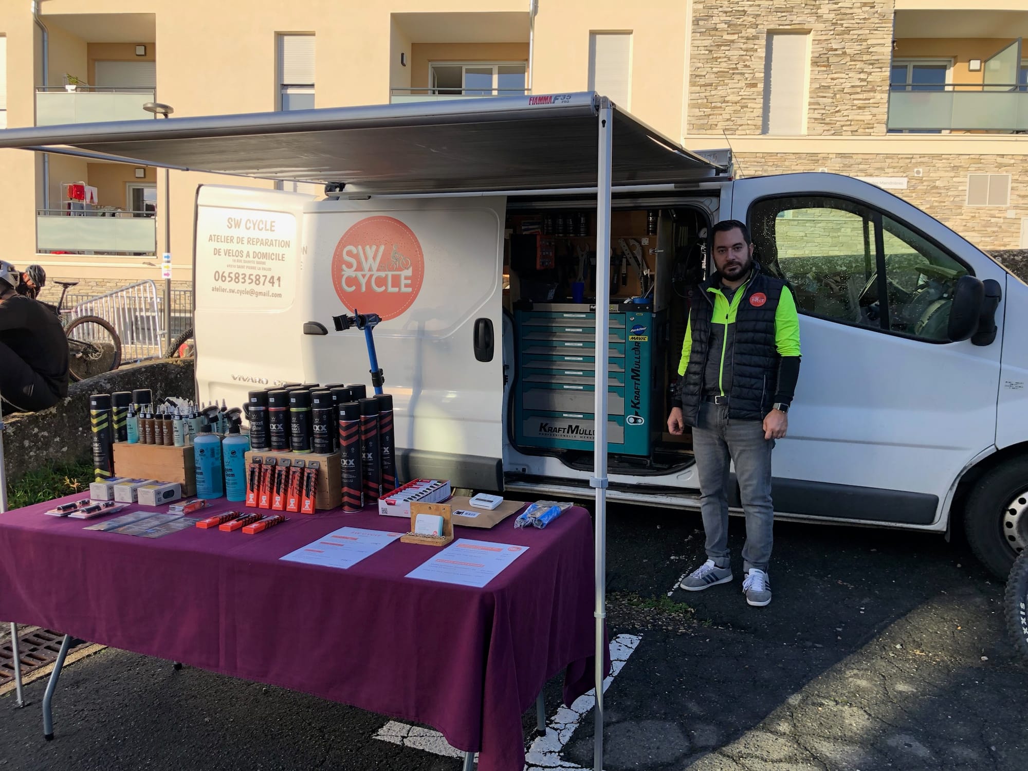 Stand au festival du vélo à pollionnay