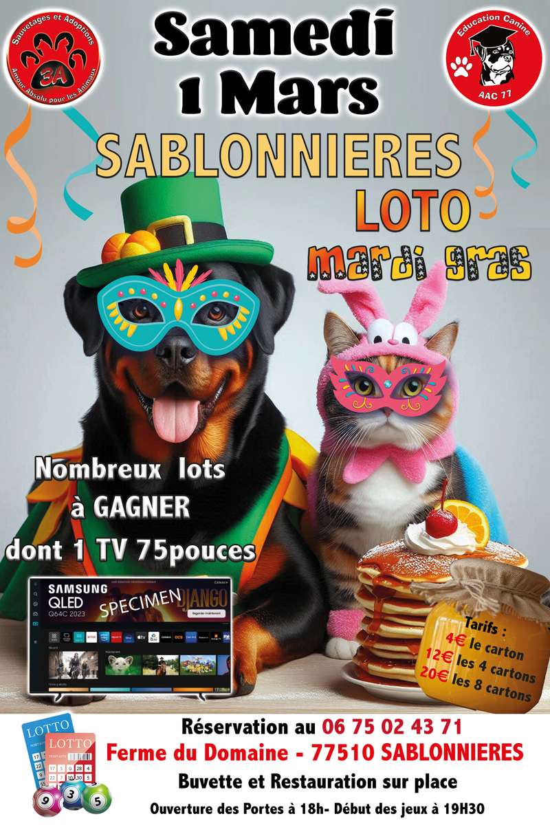 GRAND LOTO MARDI GRAS