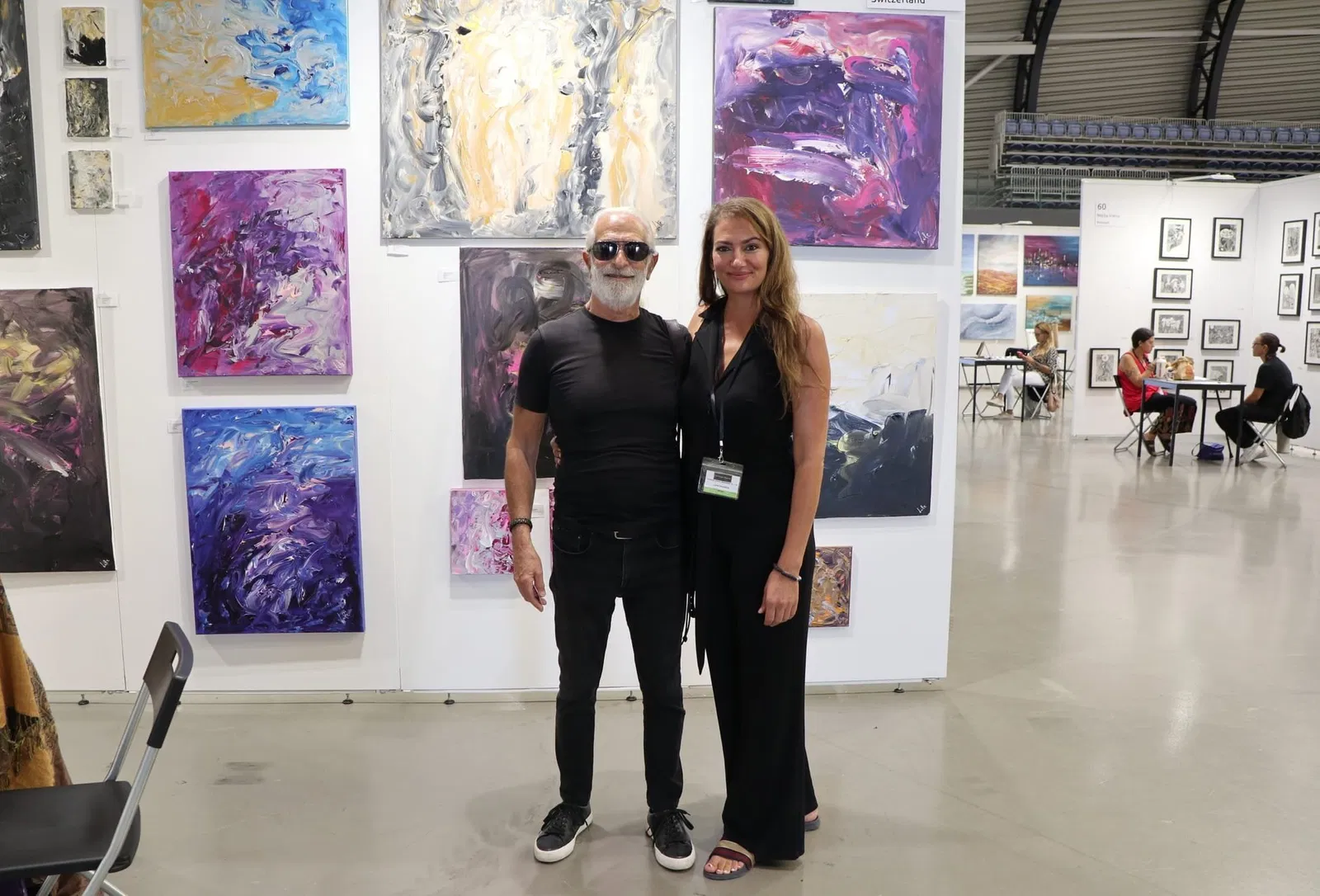 Composer Mike S. Myers visiting Leila Chouikha