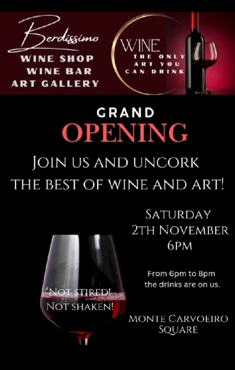 Grand Opening, Berdissimo, Wine Bar, Art Gallery