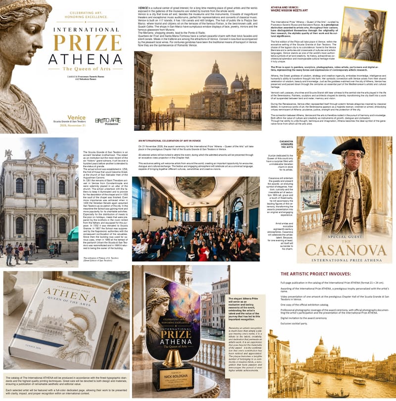 INTERNATIONAL PRIZE ATHENA – The Queen of Arts