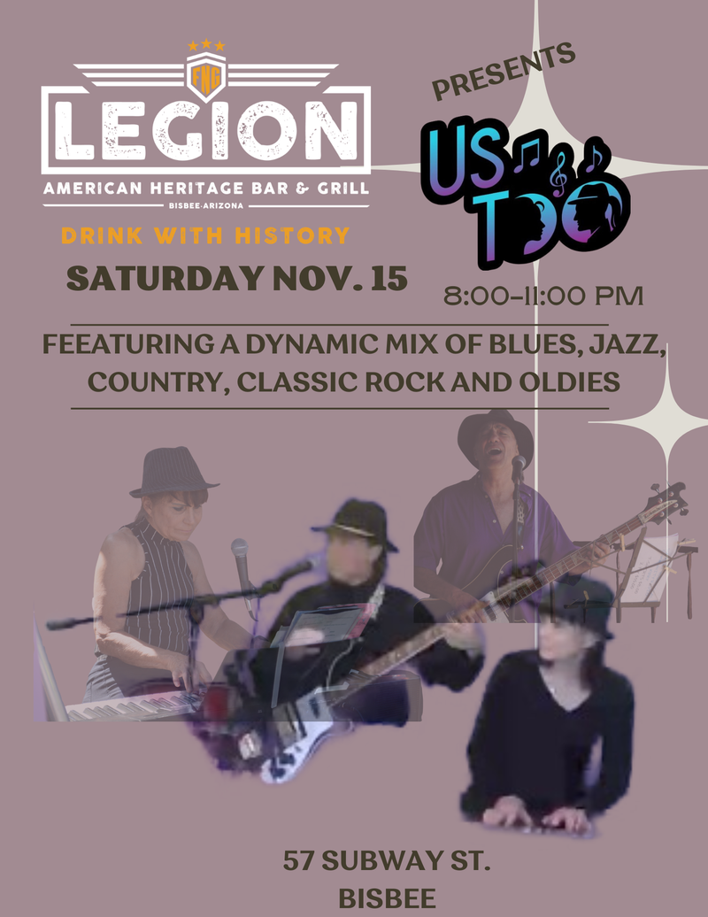 Us Too Rocks The Legion Bar and Grill