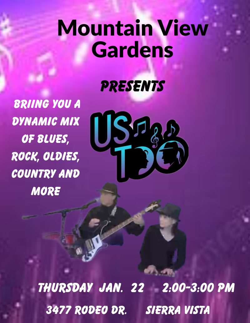 Mountain View Gardens presents Us Too