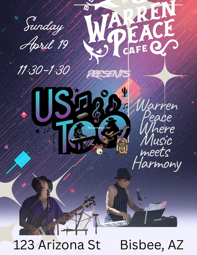 Us Too at The Warren Peace Cafe