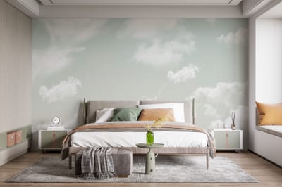 Add a Touch of Whimsy with Cloud and Sky Wallpaper