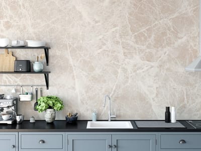 Kitchen & Marble Wallpaper Ideas India 2026: Waterproof Designs