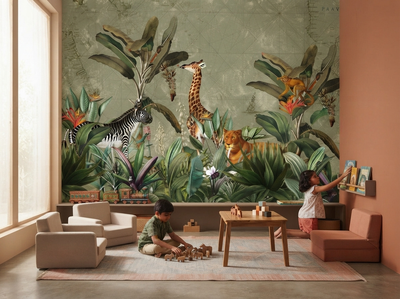 Safari Wallpaper for Indian Homes That Want a Bold Wall Without Loud Colours