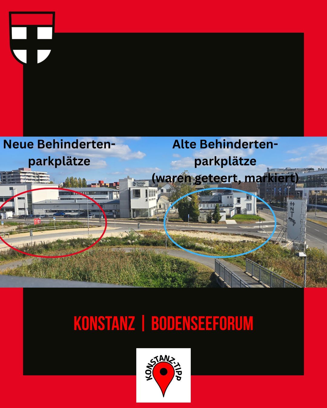 ♿️🚗 Breaking News aus Konstanz: Die verschwundenen Behindertenparkplätze am Bodenseeforum sind wieder aufgetaucht!