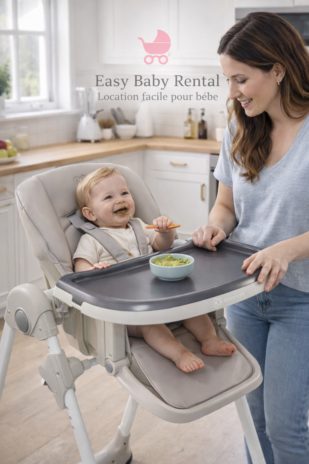 De quelle manière sont nettoyées et désinfectées les chaises hautes