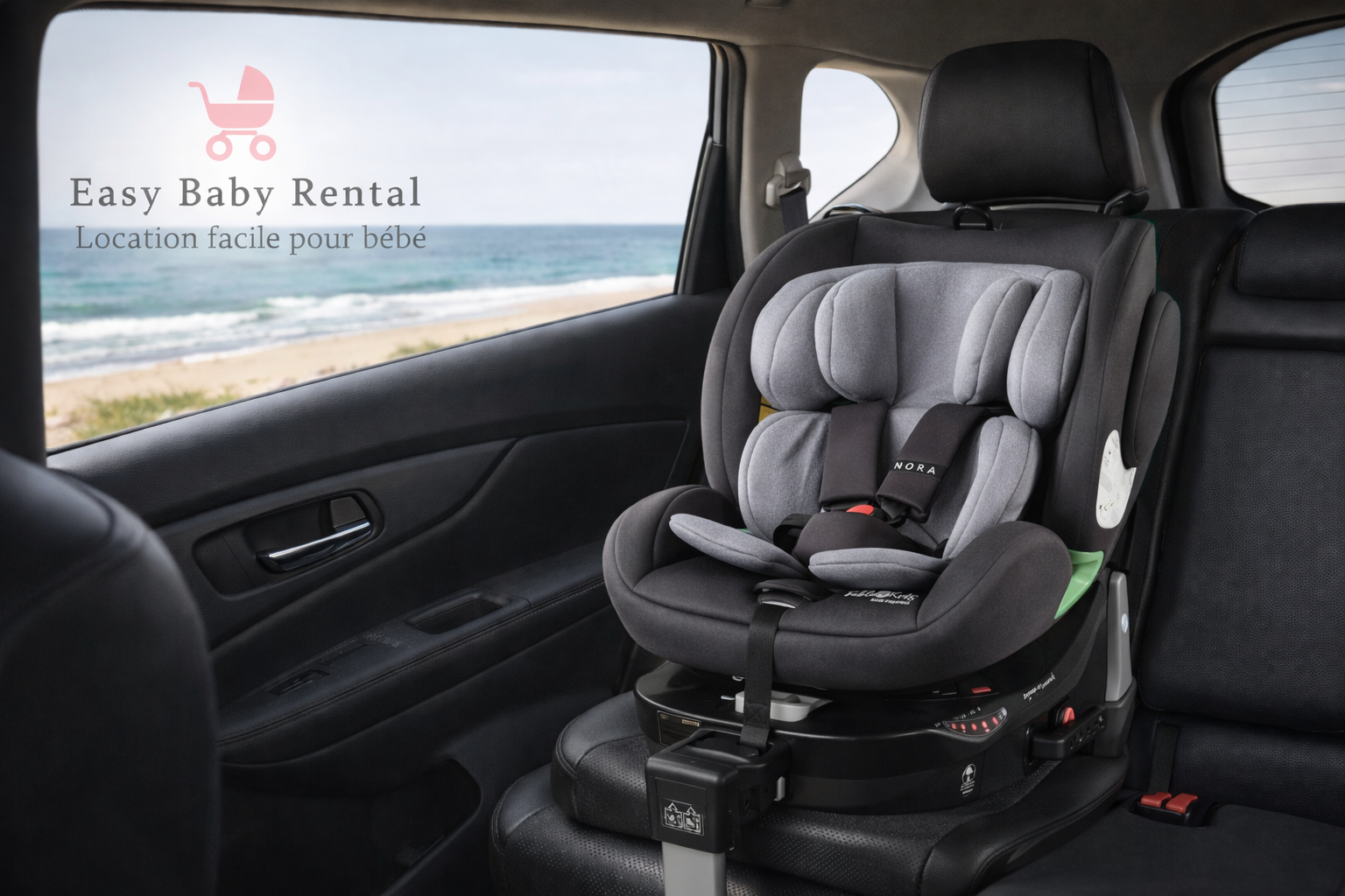 Siège auto fablekids isofix + pied support