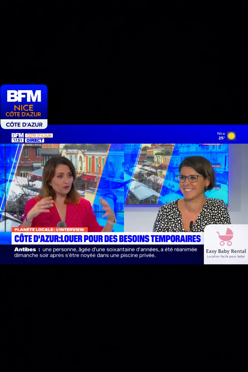Easy baby rental sur BFM cote d'azur