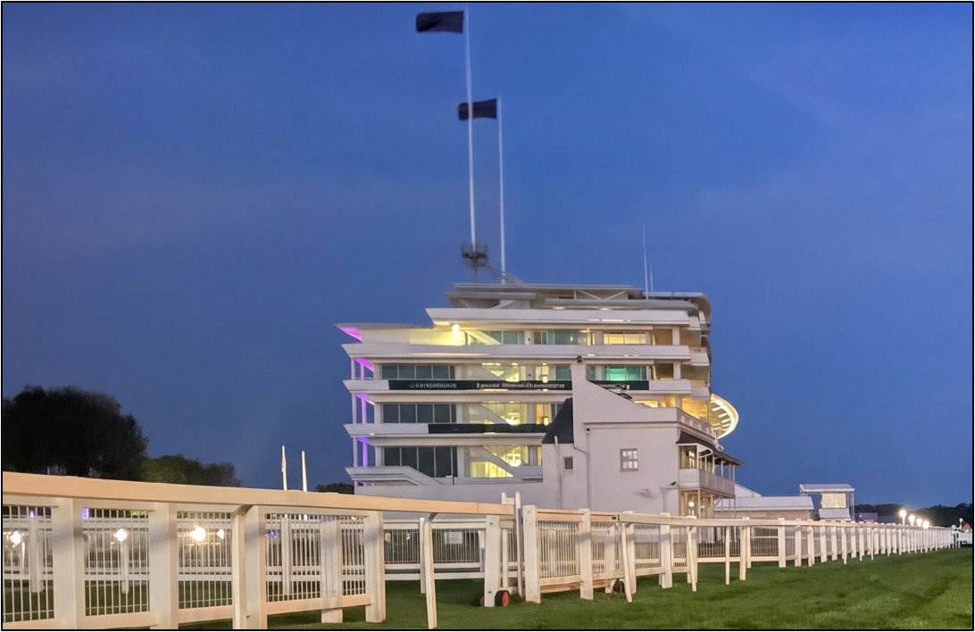 Epsom Downs Racecourse at Night