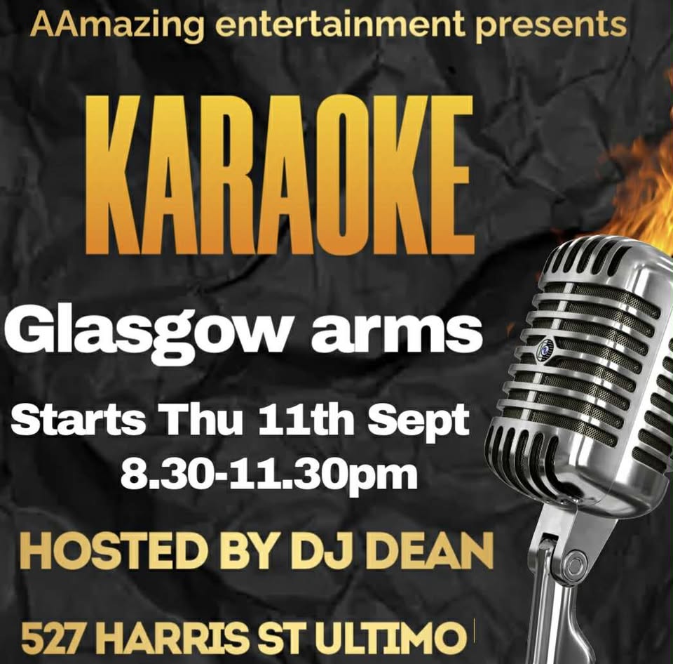 Glasgow Arms - Ultimo Karaoke/DJ - 8.30pm