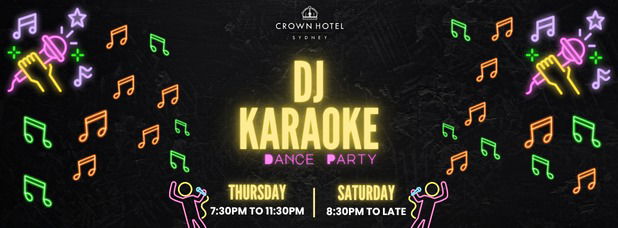 Crown Hotel Elizabeth St City Karaoke/DJ- 7.30pm
